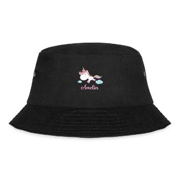 AMELIA Pink Unicorn Novelty - Bucket Hat - Schwarz - Vorne - Lela (165cm)