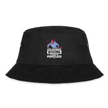 Life Without Diving Is Possible But Pointless - Bucket Hat - black - Front - Lela (165cm)