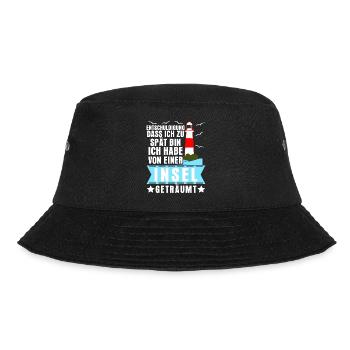Helgoland Usedom Norderney Amrum Rügen - Bucket Hat - Schwarz - Vorne - Lela (165cm)