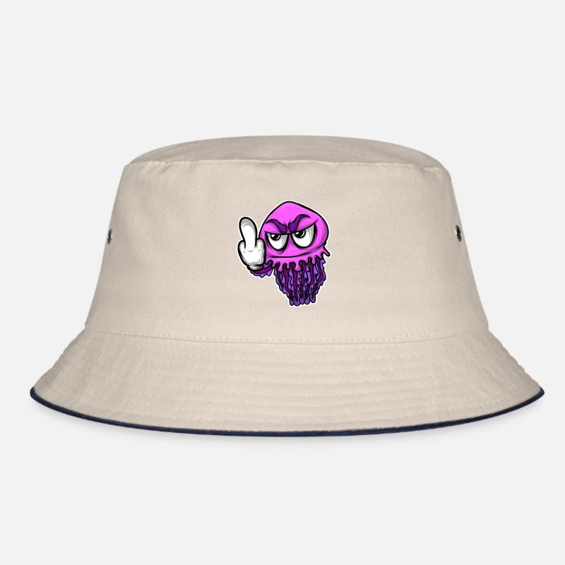 Quallen Mittelfinger Quallen Bucket Hat