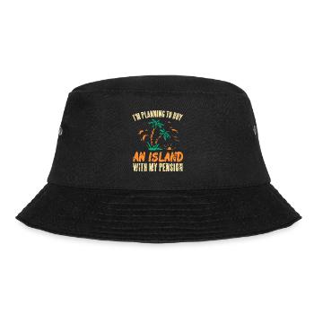 I'm Planning To Buy An Island With My Pension - Bucket Hat - black - Front - Lela (165cm)