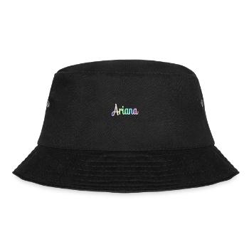ARIANA Rainbow Minimalist Cursive - Bucket Hat - Schwarz - Vorne - Lela (165cm)