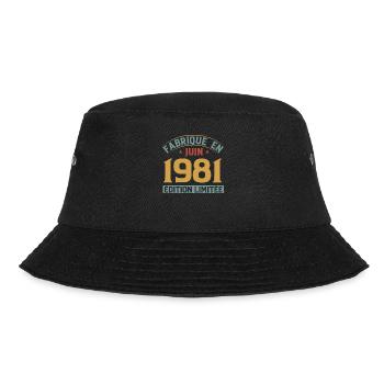 Fabriqué En Juin 1981 Anniversaire Cadeau Vintage - Bob - noir - Devant - Lela (165cm)
