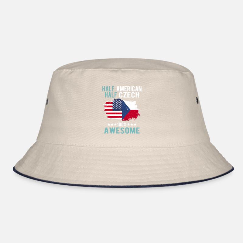 Halb Amerikaner Halb Tscheche Bucket Hat