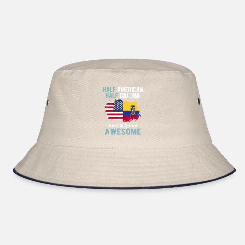 Half American Half Ecuadorian Bucket Hat