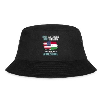 Half American Half Hungarian - Bucket Hat - black - Front - Lela (165cm)