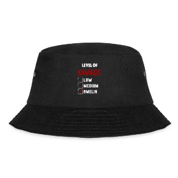 Level of Savage: AMELIA Checkmark Novelty Custom N - Bucket Hat - black - Front - Lela (165cm)