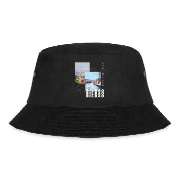 Bilbao Spanien Stadt Skyline Heimat Liebe Urlaub - Bucket Hat - Schwarz - Vorne - Lela (165cm)