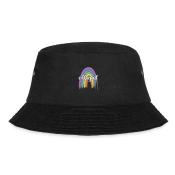 ABIGAIL Rainbow Cursive - Bucket Hat - Schwarz - Vorne - Lela (165cm)
