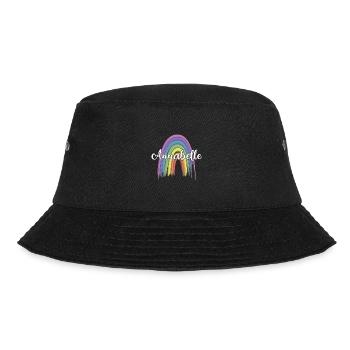 ANNABELLE Rainbow Cursive - Bucket Hat - Schwarz - Vorne - Lela (165cm)