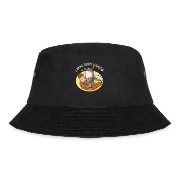 Philippinen Filipino Essen Gerichte I Geschenk - Bucket Hat - Schwarz - Vorne - Lela (165cm)