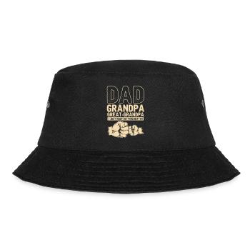 Papa Opa, Urenkel Opa - Bucket Hat - Schwarz - Vorne - Lela (165cm)