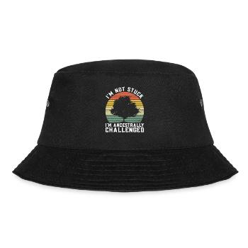 Ahnenforscher Genealoge Stammbaum Familienforscher - Bucket Hat - Schwarz - Vorne - Lela (165cm)