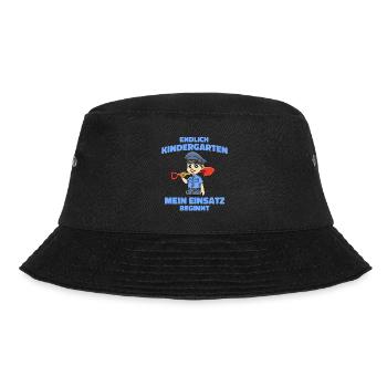 Kindergarten Polizei Junge - Kita Polizei Junge - Bucket Hat - Schwarz - Vorne - Lela (165cm)