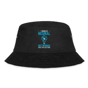 Maschinelles Lernen Künstliche Intelligenz AI - Bucket Hat - Schwarz - Vorne - Lela (165cm)