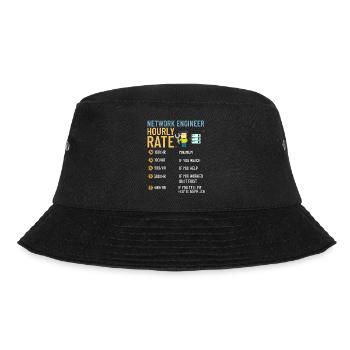 Netzwerkingenieur Network Engineer Computer - Bucket Hat - black - Front - Lela (165cm)