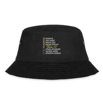 Turn 14 Checklist Funny Birthday Gift Funny Birthd - Bucket Hat - Schwarz - Vorne - Lela (165cm)