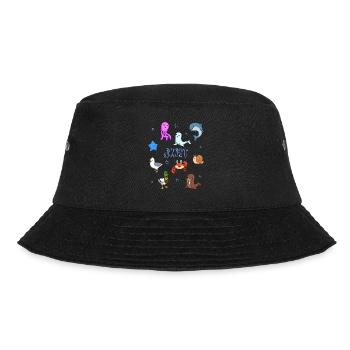 Süße Tiere in Juist - Bucket Hat - Schwarz - Vorne - Lela (165cm)