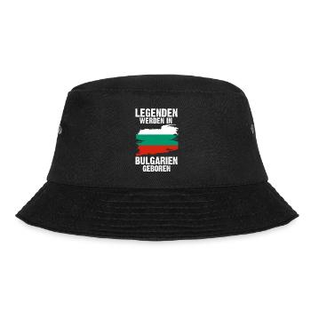 Balkan Bulgarien Bulgare Bulgarisches - Bucket Hat - Schwarz - Vorne - Lela (165cm)