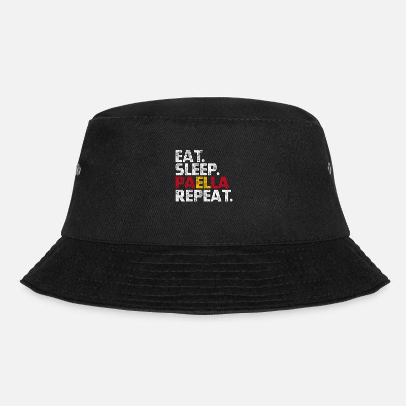 Spanien Spanisch Paella Spanier Urlaub Geschenk - Bucket Hat - Schwarz