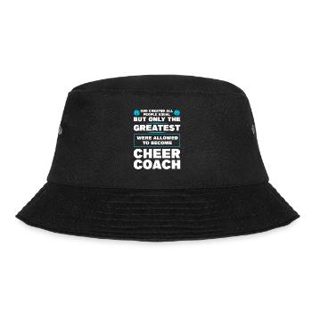 coach cheer sport cheer coach gift - Bucket Hat - black - Front - Lela (165cm)
