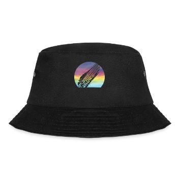 Mudding Retro Sunset Nette Schlamm Reifen Track ATV - Bucket Hat - Schwarz - Vorne - Lela (165cm)