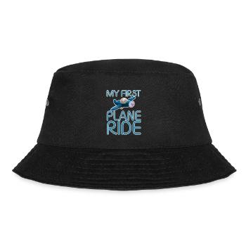 My First Plane Ride 29 - Bucket Hat - Schwarz - Vorne - Lela (165cm)