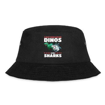Dinosaure Grand Requin Blanc Un garçon qui dinos - Bob - noir - Devant - Lela (165cm)