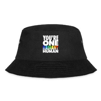 You're One Radiant Human Bisexual Transgender Rain - Bucket Hat - Schwarz - Vorne - Lela (165cm)