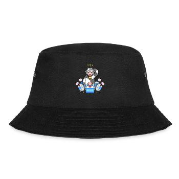 Milk Cartons Call Cow Mom Milk Farmer Cow - Bucket Hat - black - Front - Lela (165cm)