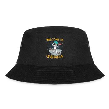 Welcome to Valhalla - Bucket Hat - Schwarz - Vorne - Lela (165cm)