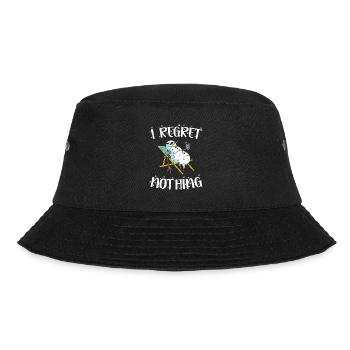Ich bereue nichts Santa Claus Snowman Holidays - Bucket Hat - Schwarz - Vorne - Lela (165cm)