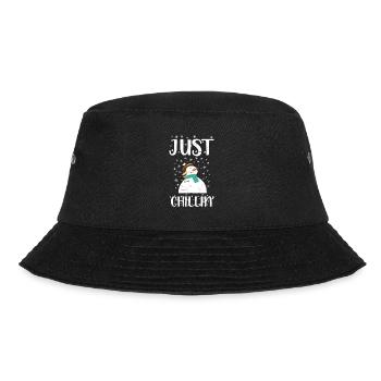 Urlaub mit dem Schneemann des Weihnachtsmanns - Bucket Hat - Schwarz - Vorne - Lela (165cm)