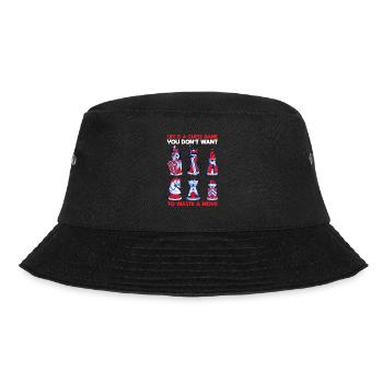 Schach Leben Schachspiel Verschwende Keinen Zug - Bucket Hat - Schwarz - Vorne - Lela (165cm)