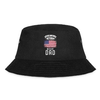 Veteran Papa USA - Bucket Hat - Schwarz - Vorne - Lela (165cm)
