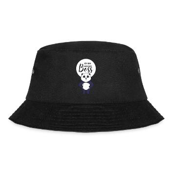 I'm the boss here bear business panda laugh - Bucket Hat - black - Front - Lela (165cm)