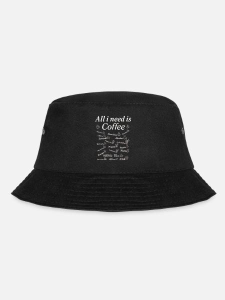 Coffee Collection Coffee Drinker Coffee Lovers - Bucket Hat - black