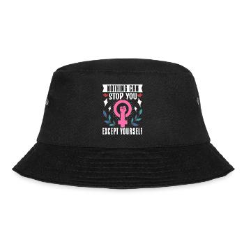 Feminist Womens Rights Female - Bucket Hat - Schwarz - Vorne - Lela (165cm)
