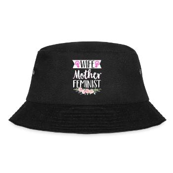 Feminist Womens Rights Female - Bucket Hat - Schwarz - Vorne - Lela (165cm)