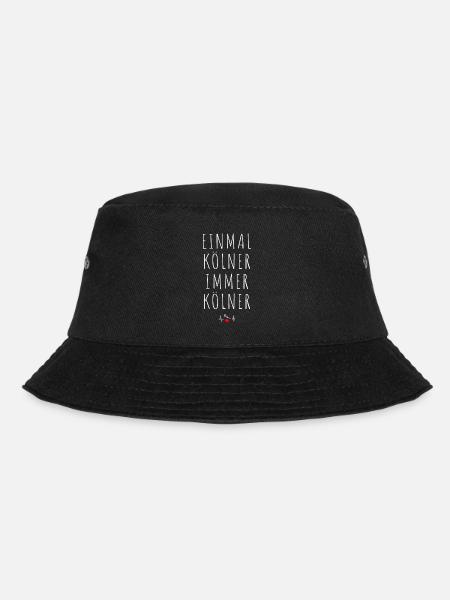Köln Einmal Kölner Immer Kölner Karneval Kölsch - Bucket Hat - Schwarz