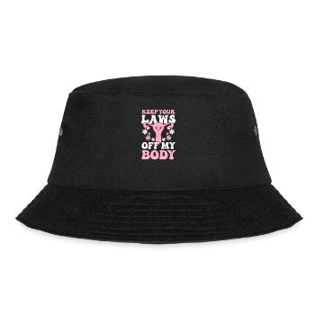 Roe v Wade Pro Choice Keep Your Laws Off My Body - Bucket Hat - black - Front - Lela (165cm)