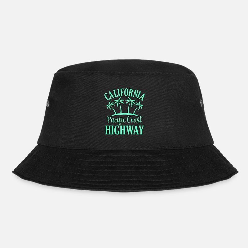 California Pacific Coast Highway Geschenk - Bucket Hat - Schwarz