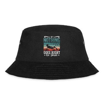 Apnoe Freitaucher Tauchen Freitauchen Geschenk - Bucket Hat - Schwarz - Vorne - Lela (165cm)