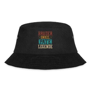 Bruder Onkel Legend Patenonkel Taufpate - Bucket Hat - Schwarz - Vorne - Lela (165cm)