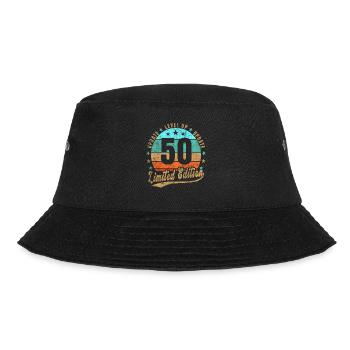 Update Level Up 50 Jahre Limited Edition Retro - Bucket Hat - Schwarz - Vorne - Lela (165cm)