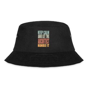Keep Calm Architect Saying Architect Gift - Bucket Hat - black - Front - Lela (165cm)