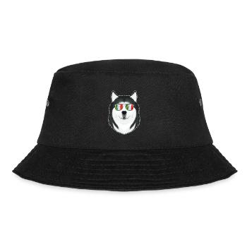 Husky Italy Sunglasses I Italian Flag - Bucket Hat - Schwarz - Vorne - Lela (165cm)