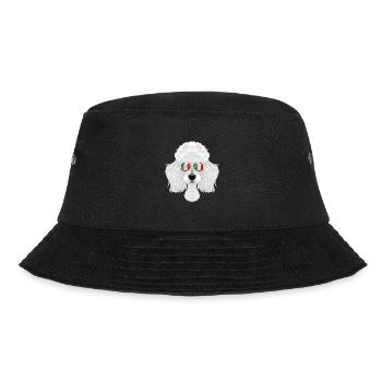 Poodle Italy Sunglasses I Italian Flag - Bucket Hat - Schwarz - Vorne - Lela (165cm)