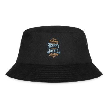 Wishing myself a happy and joyful Birthday - Bucket Hat - Schwarz - Vorne - Lela (165cm)