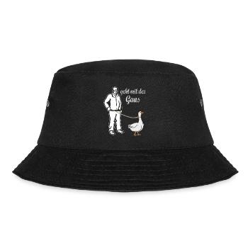 GEHT MIT DER GANS - Bucket Hat - Schwarz - Vorne - Lela (165cm)